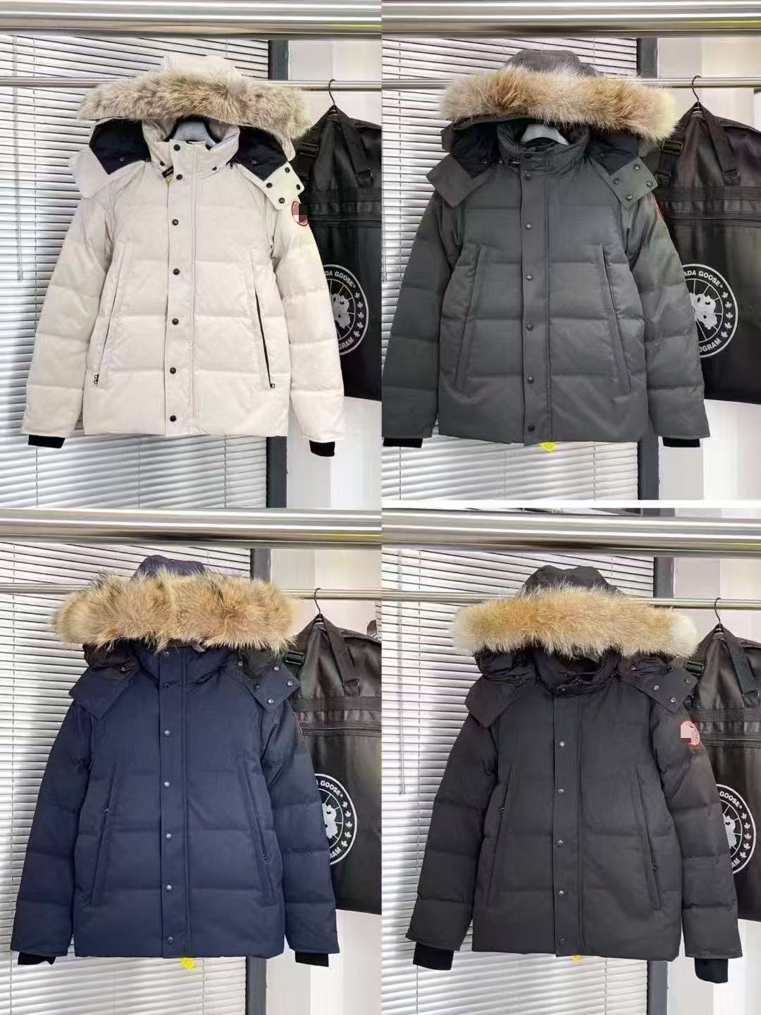 2027Doudoune Puffer Jacket Designer Wyndham Goose Men Winter Warm Windproof Luxury Women Down Jacket Fashion Hoody Coats XS-2XL