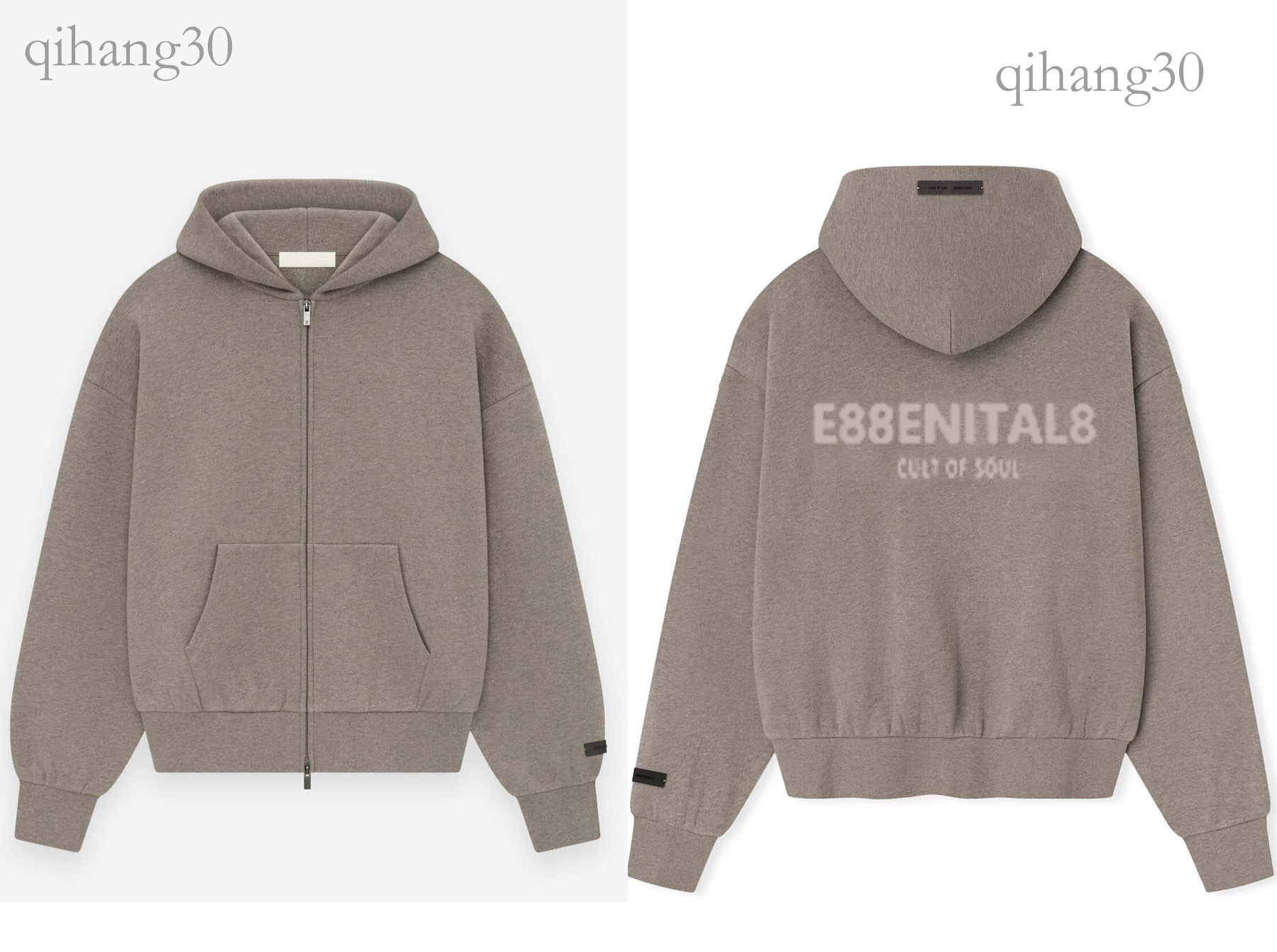 Esentially Hoodies Men Designer Tracksuit Fluffy Hoodie Silicone Monogram Print Oversized Streetwear High Quality Leisure Sweatshirt Esentialss Swea