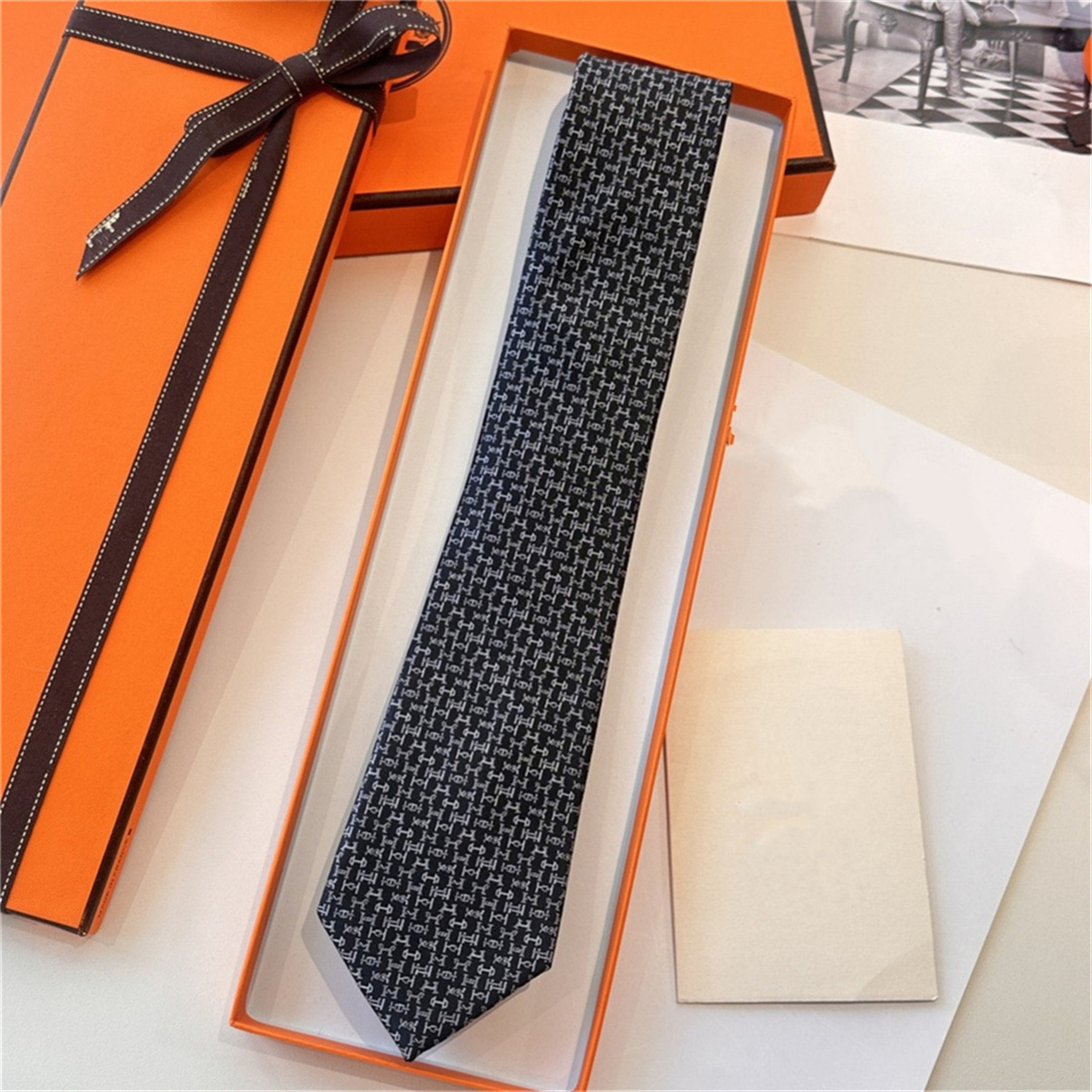2026 Fashion Aldult Jacquard Party Wedding Business Woven Design Hawaii Neck Ties box New Neck Ties High Quality Letter 100% Tie Silk black blue 918