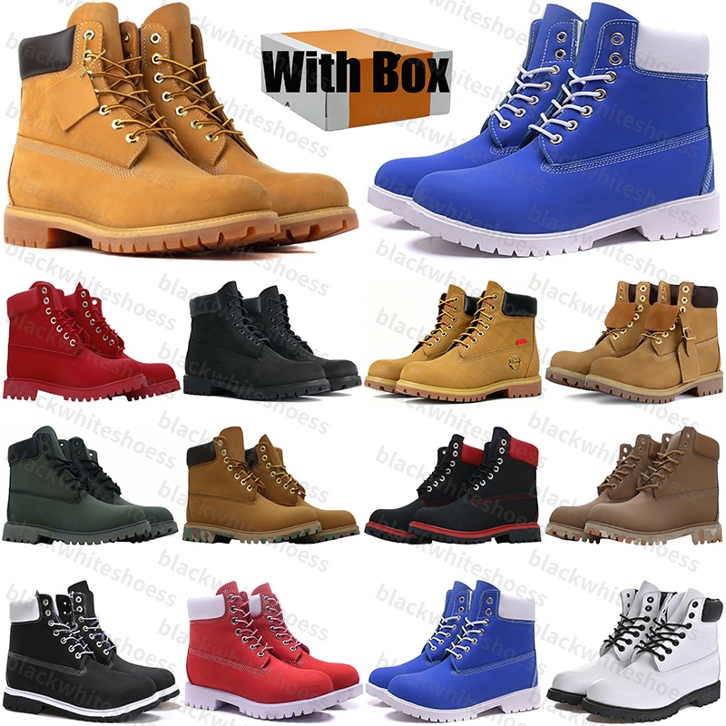 Free Shipping With Box Designer timbsrlands tim boots martin booties Shoes for mens womens winter Autumn bottes botte sneakers over the knee snow hi