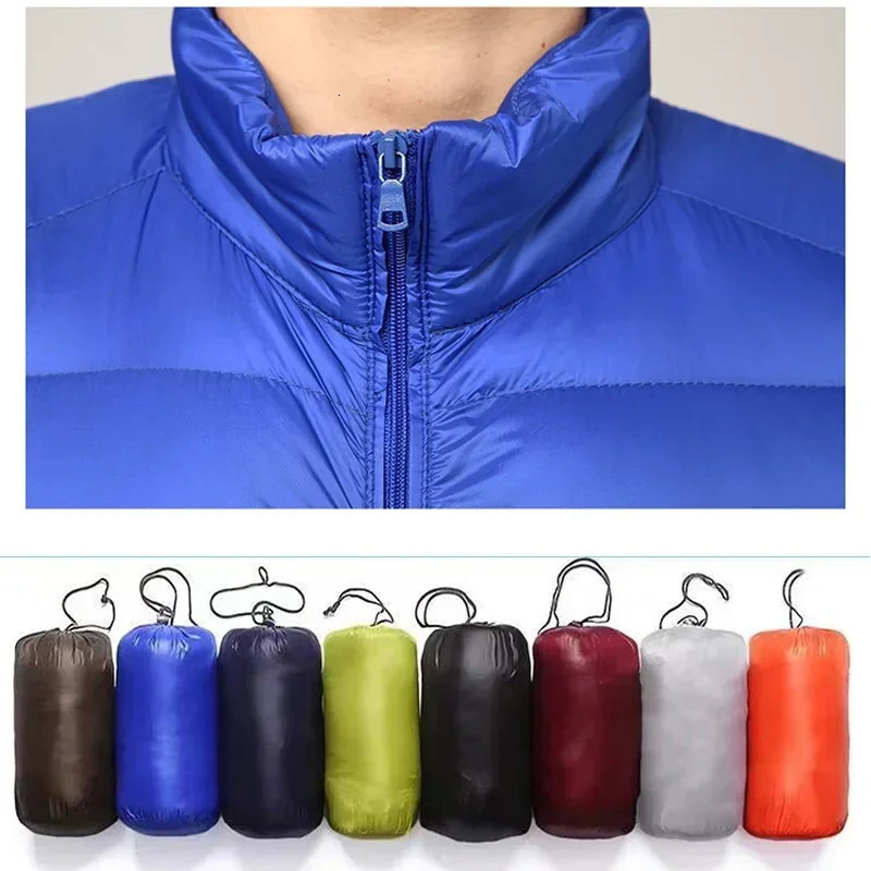 Ultra Lightweight Packable Down Jacket for Men Water and Wind-Resistant Breathable Coat All-Season Hoodies Winter Jacket 261016