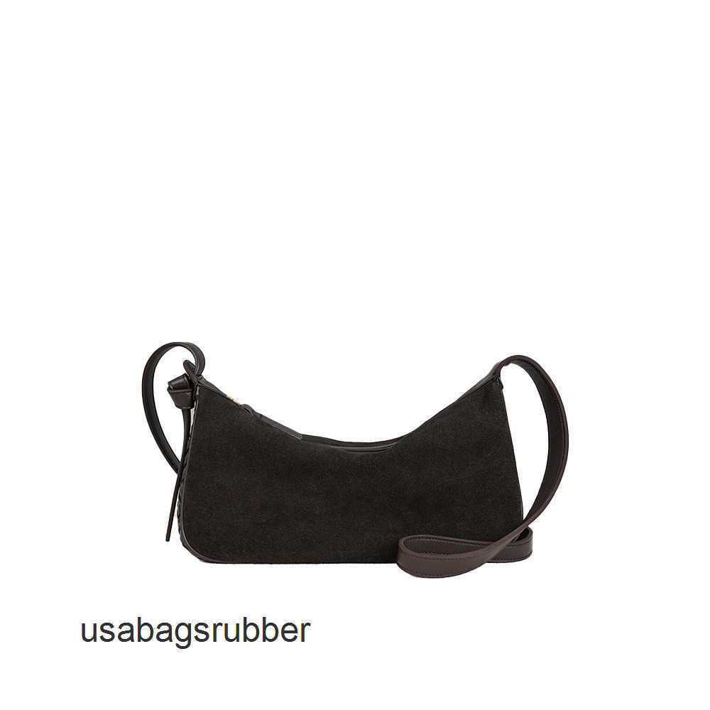 Soft Suede Purse 2026 New High-End Women's Underarm Bag Cowhide Frosted Small Square Simple and Versatile Shoulder Crossbody with Curved Cresce