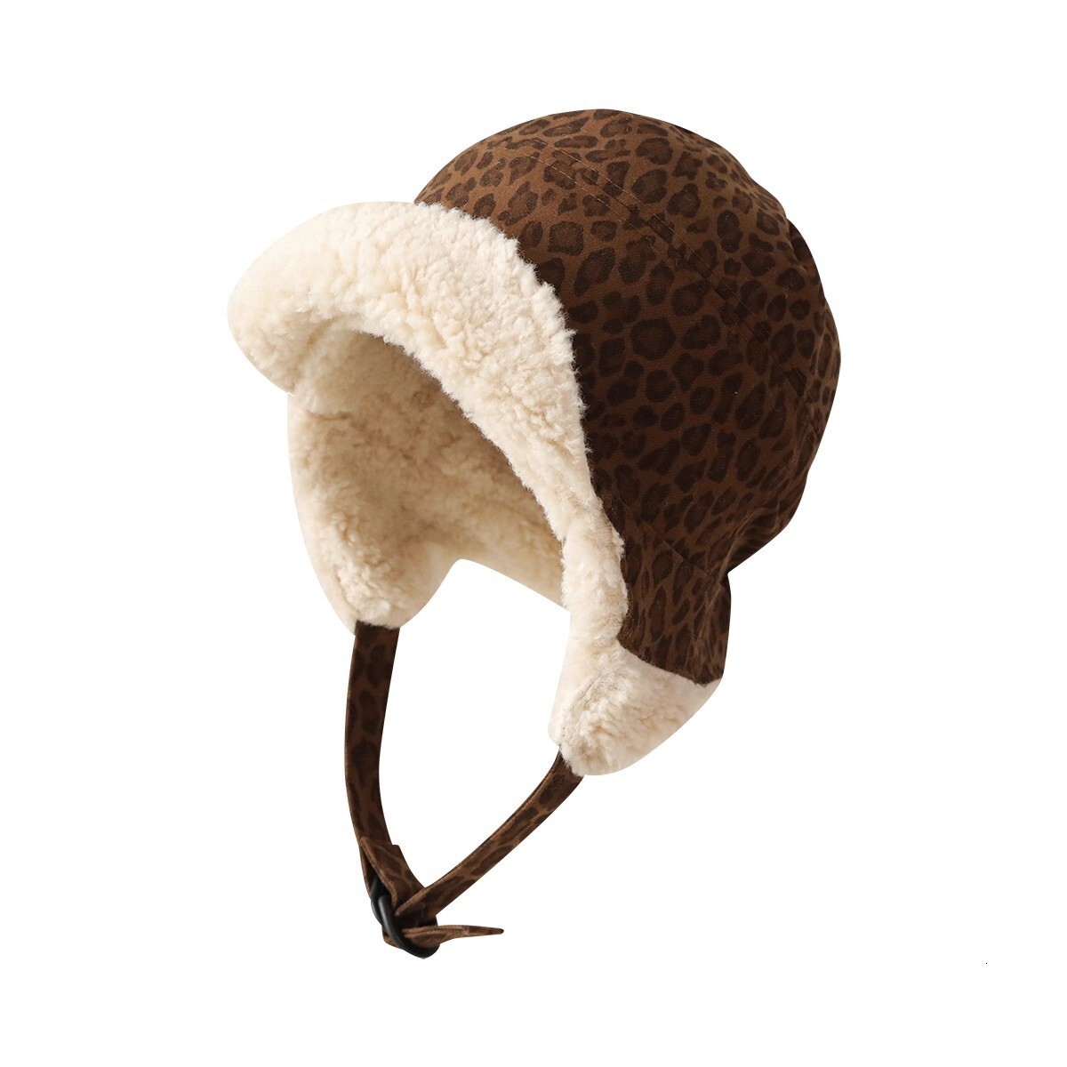 Fleece-Lined Lamb Wool Aviator Women, Cute Birthday Ear Protection Hat, Winter Thickened Warm Lei Feng Hat for Men, Trendy Style