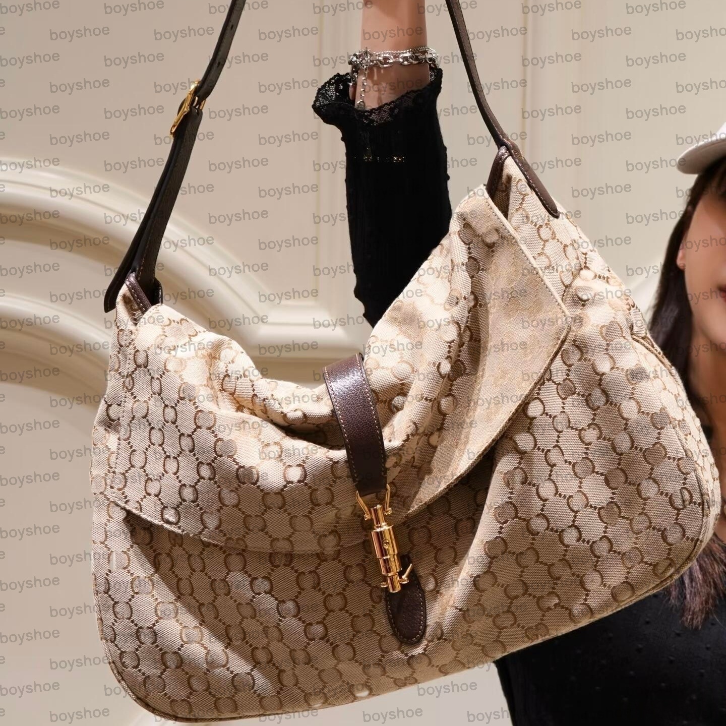 Shoulder Bag Designer Luxury Handbag Brown Leather Saddle City Master Quality Gold Medium Woman Purse Vintage Classic Fashion Casual Premium Travel