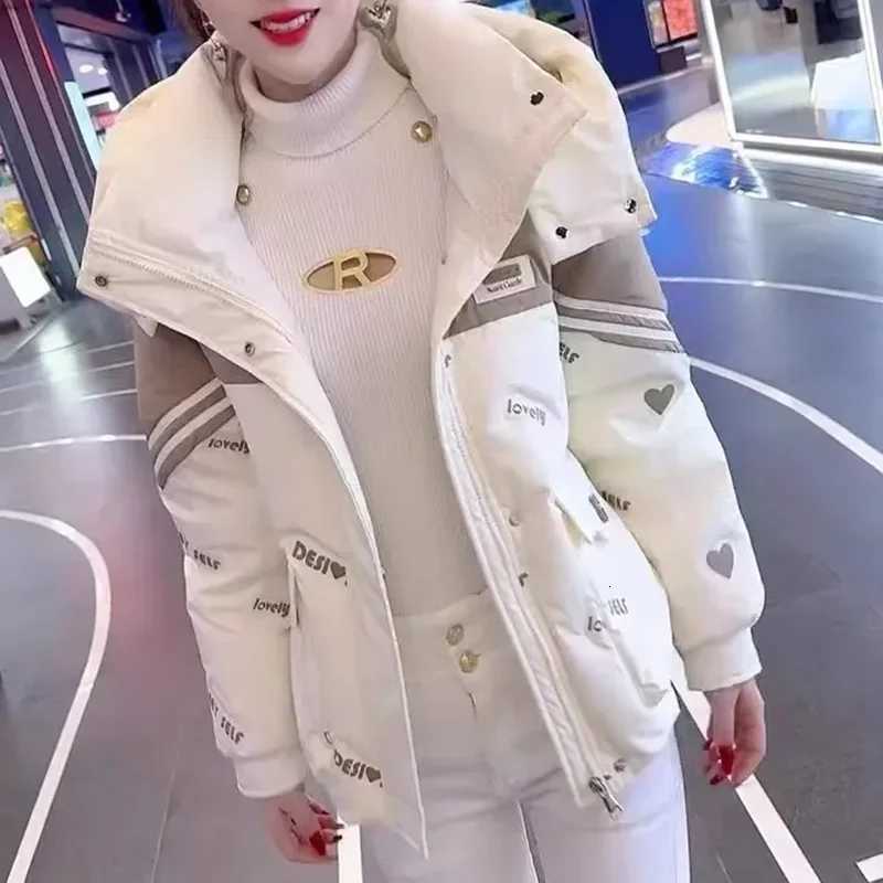 Women's Down Parkas Down Cotton-Padded Jacket Women's Overcoat Winter 2025 New High-Grade Loose Thick Warm Parka Detachable Hooded Cotton