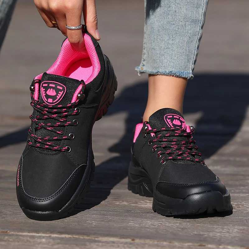 Casual Shoes Women's Outdoor Hiking Shoes Non-slip Wear-resistant Breathable Trekking Shoes Lightweight Casual Sneakers for Camping Climbing H2