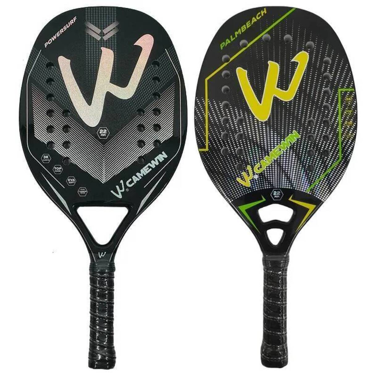 Multi-Piece Tennis Racket Matching Kits Camewin 3K Beach Full Carbon Fiber Rough Surface * Outdoor Sports For Men Women Adult Tennis Racket full gra