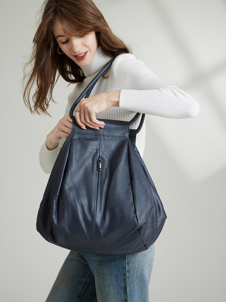 Fashion Tote Women's Large Capacity Casual Shopping Travel Genuine Leather Shoulder Bag Suotong261015