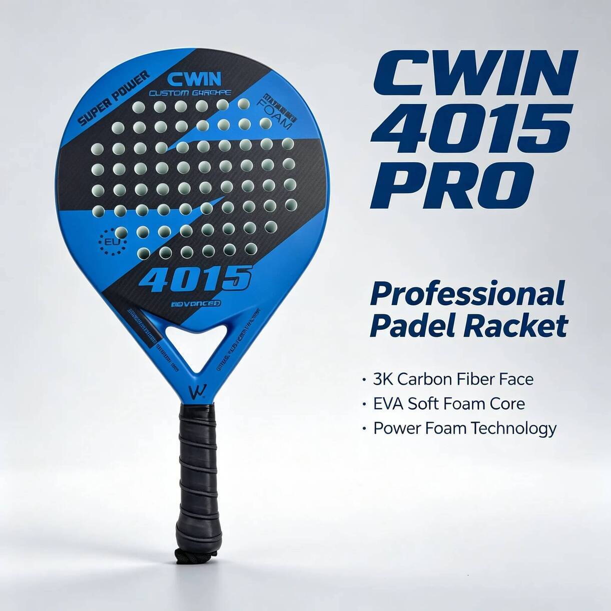 Multi-Piece Tennis Racket Matching Kits Gamewin 4015 Carbon Fiber Paddle full graphite professional tournament racquets EVA Shock * Absorbing Soft C