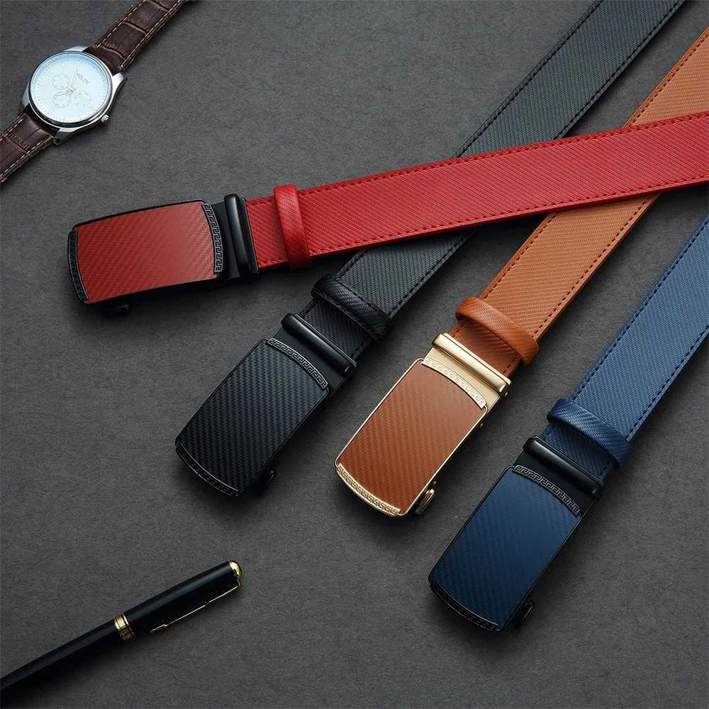 Belts Quality Men Genuine High Luxury Leather Metal Automatic Buckle Famous Brand Belt for Women Gifts Waist Strap Male M261016