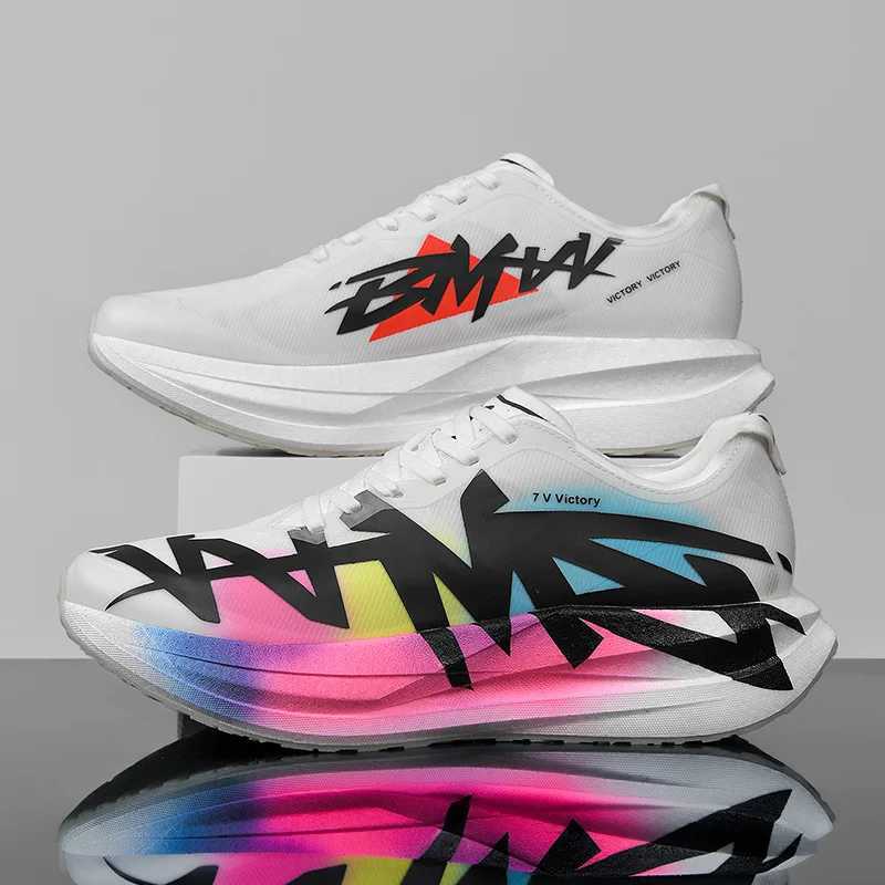 Casual Shoes Athletic Running Shoes Men Marathon Speciality Training Race Sports Carbon Board Lightweight Women's Comfortable Casual Sneakers H