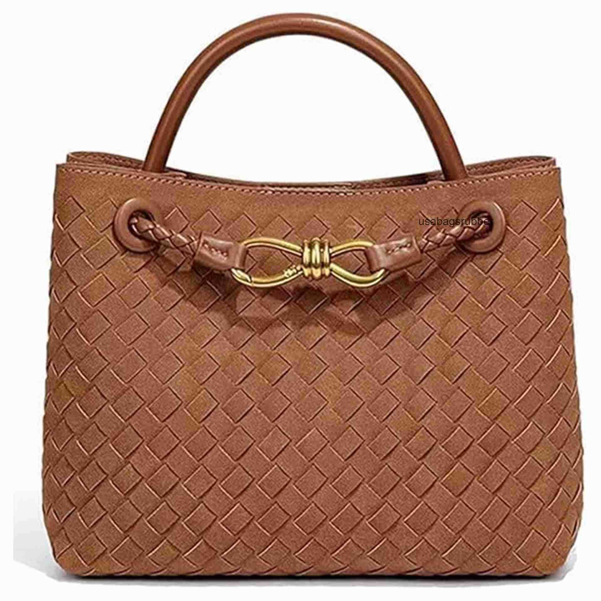 Refined Designer Style Women's suede woven handbag woven bag bowknot shoulder bag crossbody bag high end elegant and fashionable