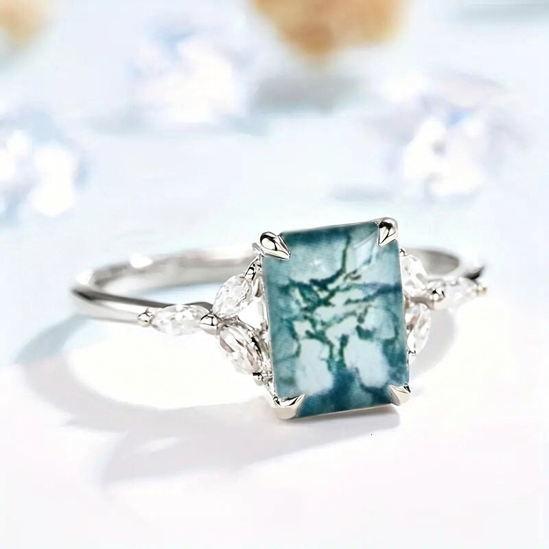 Huitan Foreign Trade Creative New Hand Jewelry Retro Hong Kong Style Sticker Micro-Paved Marquise Zircon Ring For Women Temu Hot Sale