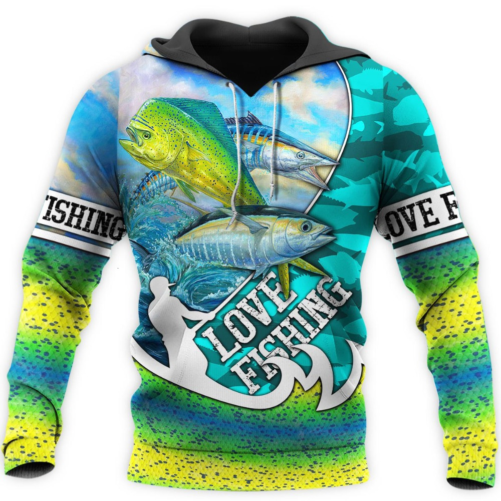 2026 New Collection: 3D Digital Print Hoodie Featuring A Deep-Sea Fish Fishing Design, Casual Style Free Shipping