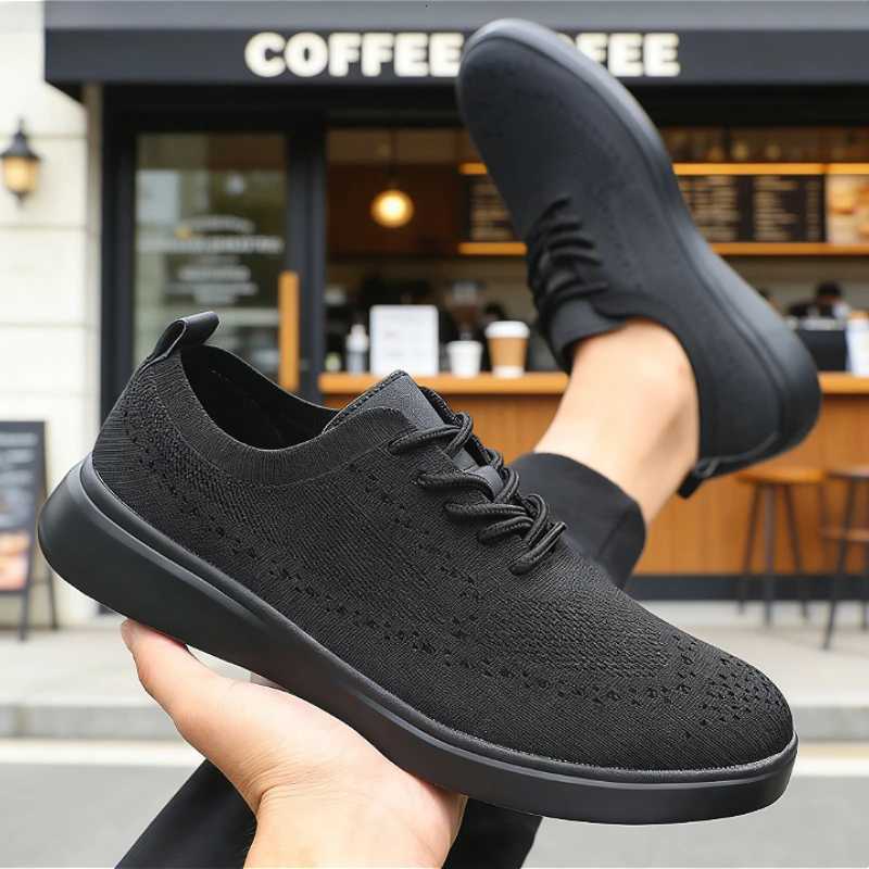 Casual Shoes New Classis Men's Causal Shoes Mesh Breathable Non Slip Walking Shoes Fashion Soft Sole Stylish Sneakers Tennis Flat Shoes Men H26