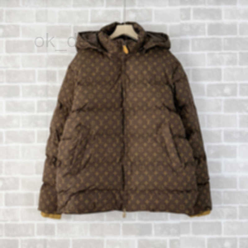Men's Down & Parkas Designer Trendy brand cotton clothing for men in autumn winter, thick men's cotton clothing, trendy embossed bread clo