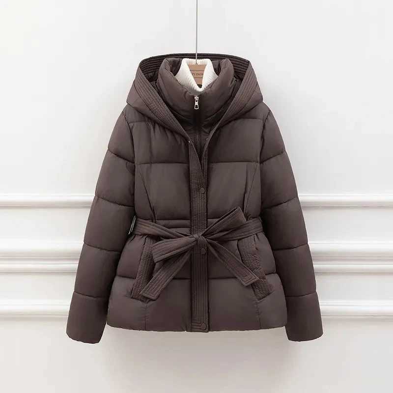 Women's Down Parkas Women's Down Cotton Padded Jacket 2024 Short Loose Korean Version Ladies Outerwear Comfortable Elegant Lady Winter Par