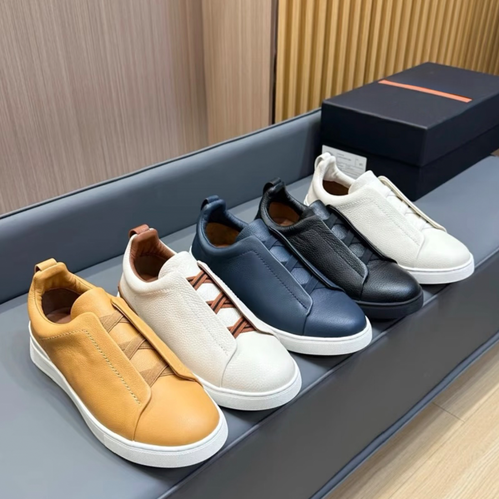 Loafers top Designer Shoes Sneakers Casual Shoes For Men Business Social Party Quality Leather Chunky Sneakers Formal Mens Outdoor Shoes moccasin Eu