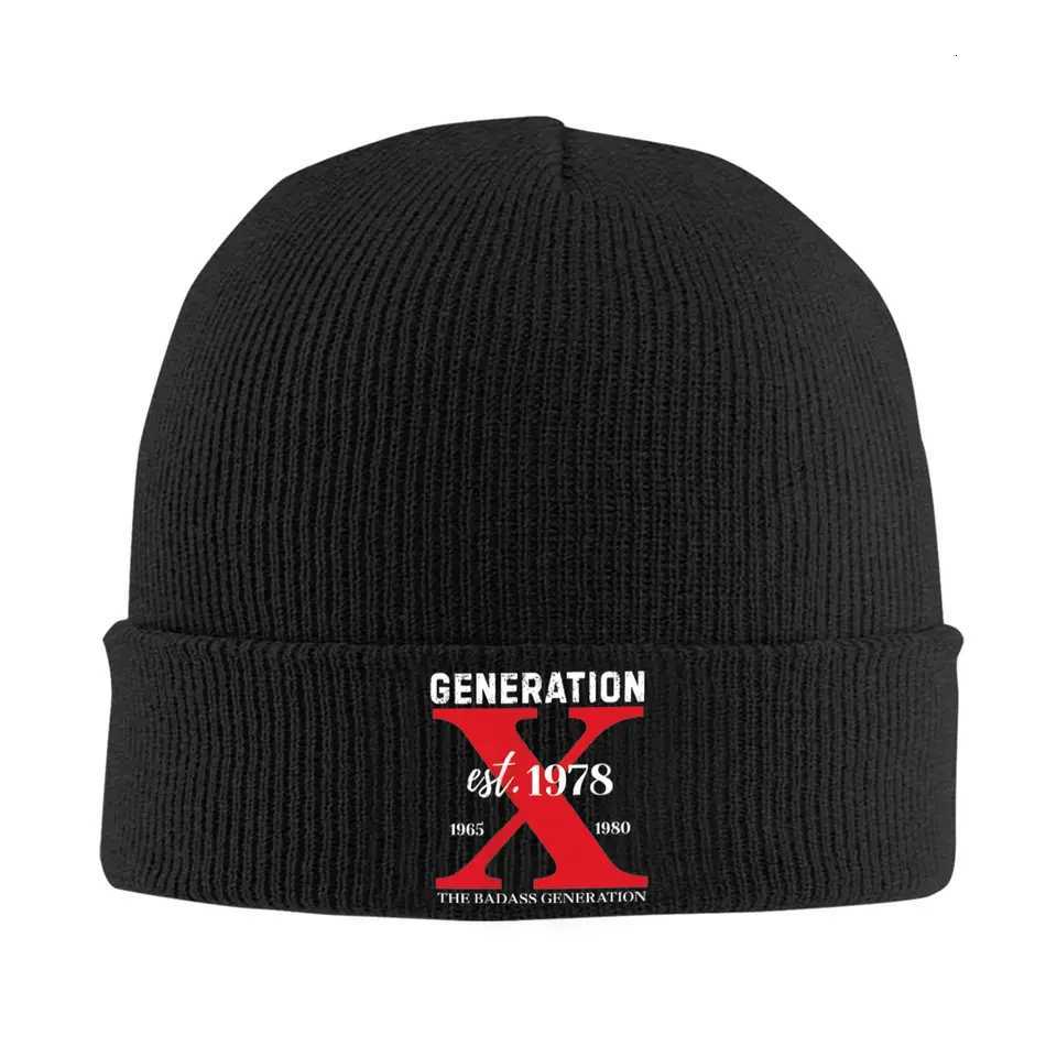 Beanie/Skull Caps The Badass Generation Gen-X 1978 Knitted Caps for Women Men Beanie Autumn Winter Hot Sale Hats Acrylic Warm Cap Q261017
