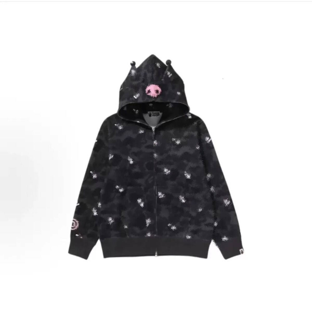 Ape Hoodie Men's Camo Shark Full Zip Hoodie Designer Shark Jacket Graphic Print Long Sleeve Streetwear Sweatshirt With Bathing App Hood Warm Gr