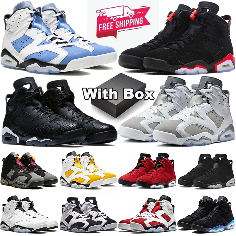 with box free shipping basketball shoes 6s designer sneakers outdoor trainers men womens panda black cat cactus jack 6 lightning what the mens hotsa
