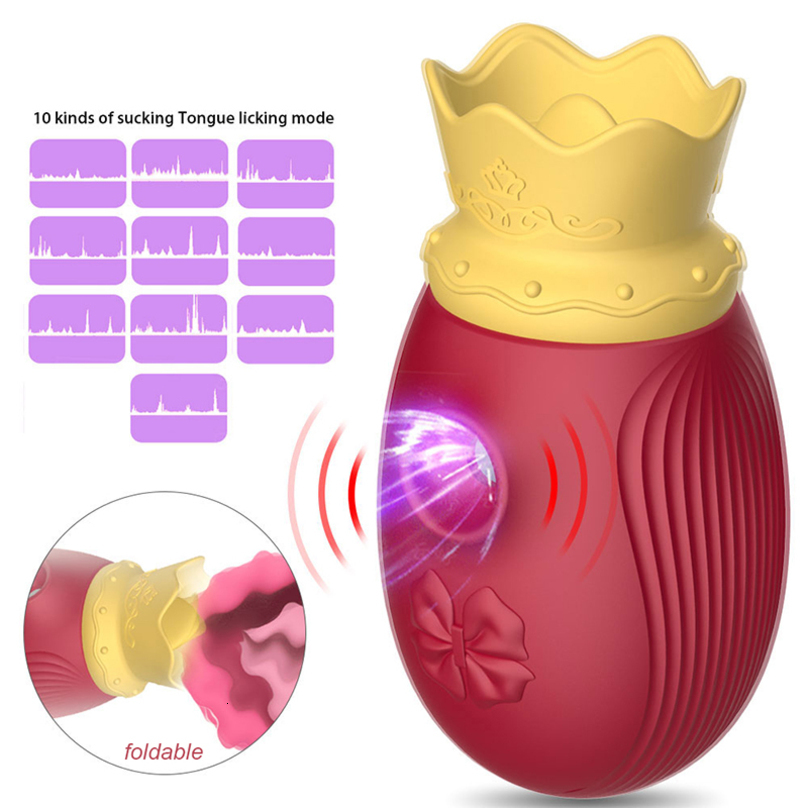 2026 New Sucking Vibrator Crown-Shape Licking adult toys Oral Tongue Sex Toys For Women Clitoris Stimulator G-Spot Pussy Adult Toy BA08