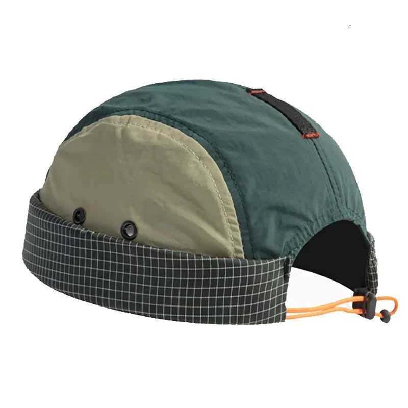 Beanie/Skull Caps Waterproof Quick-Dry Docker Hat Brimless UV Protection Beanie Cap for Men Women Adjustable Work Cap Unisex Solid ColorT261017