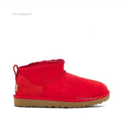 Designer Women Ultra Mini Slippers Boots uggswomens Slides Platform Shoes Snow Boot Classic Leather Chestnut Winter Fluffy Boot Fur 60d