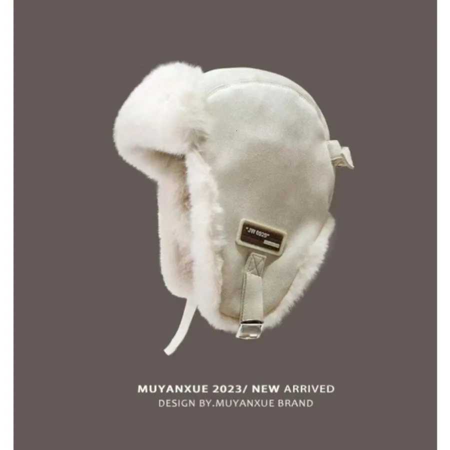 Trapper Hats Autumn and Winter New Lei Feng Hat Men's Winter Thickened Warm Riding Earmuffs Women's Outdoor Windproof Flying HatT261017