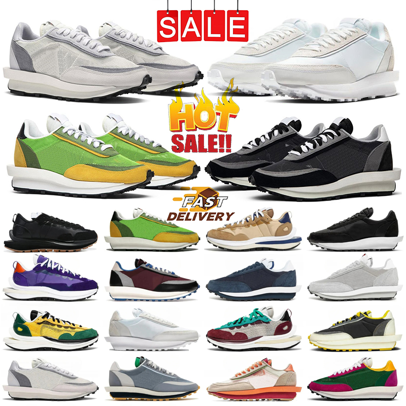 Designer running Waffles Shoes Sail nylon Black White Tour Yellow Stadium Sail Gum Blue Void Bright Citron Grey Game Royal Sneakers 36-45