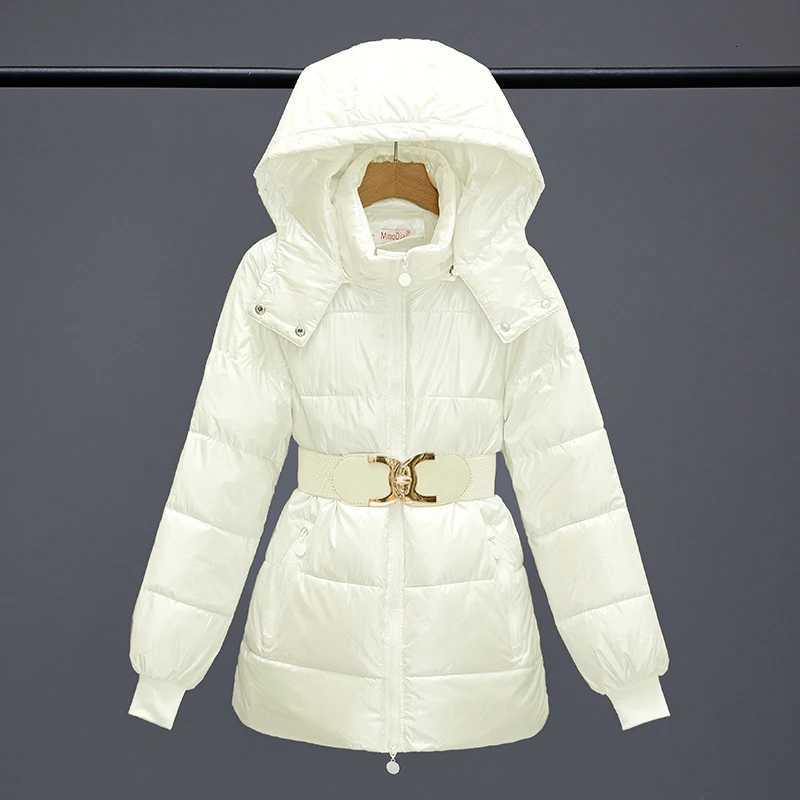 Women's Down Parkas Fashion Smooth Women's Jacket Autumn Hooded Coats Female Warm Parkas Korean Winter Outerwear Waterproof Autumn Clothin