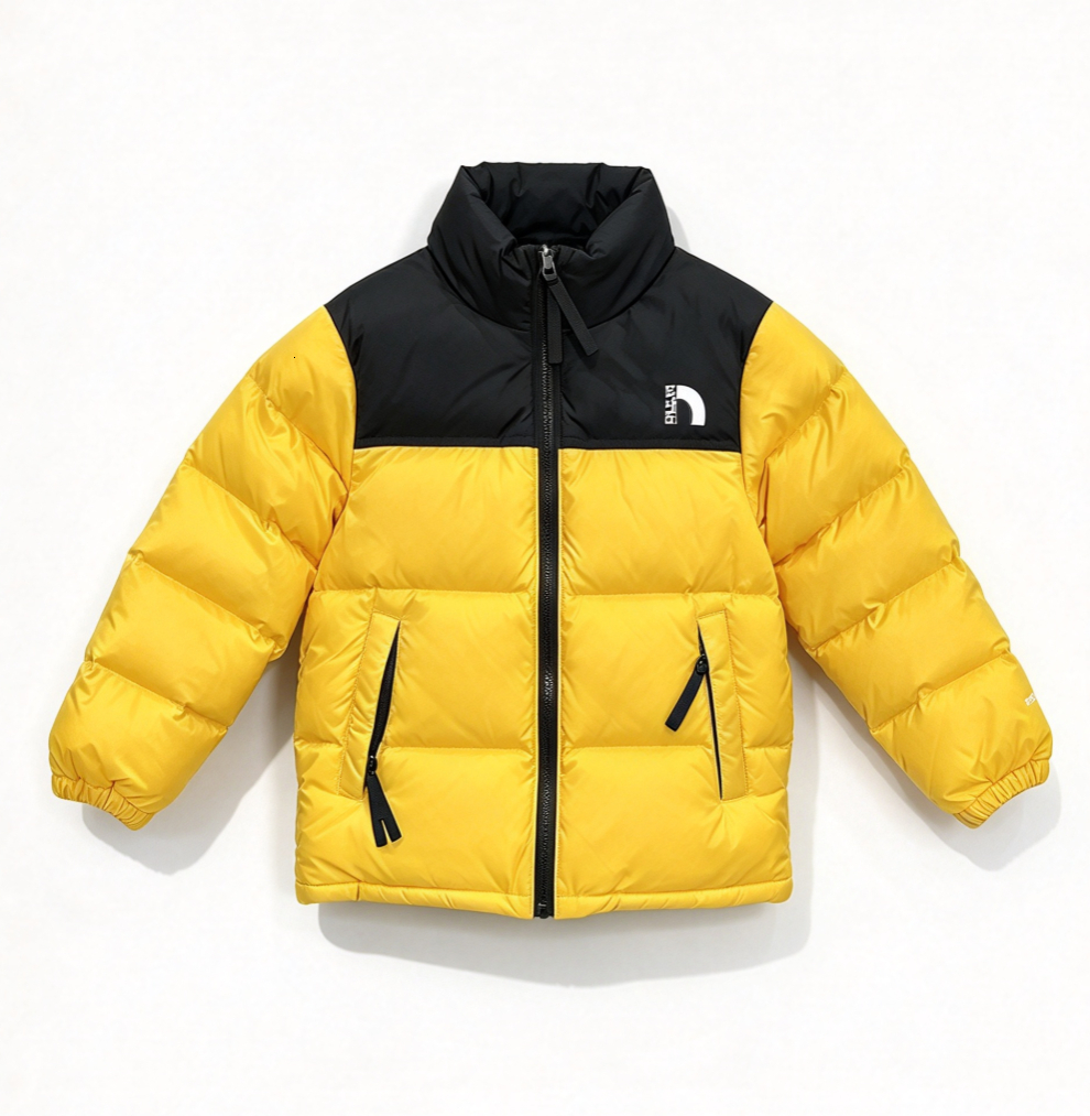 Down Winter Coat Down Jacket Kids Fashion Coat Classic Outdoor Warm Down Coats Striped Letter Print Puffer Boys Jackets Multicolor Comfortable Cloth