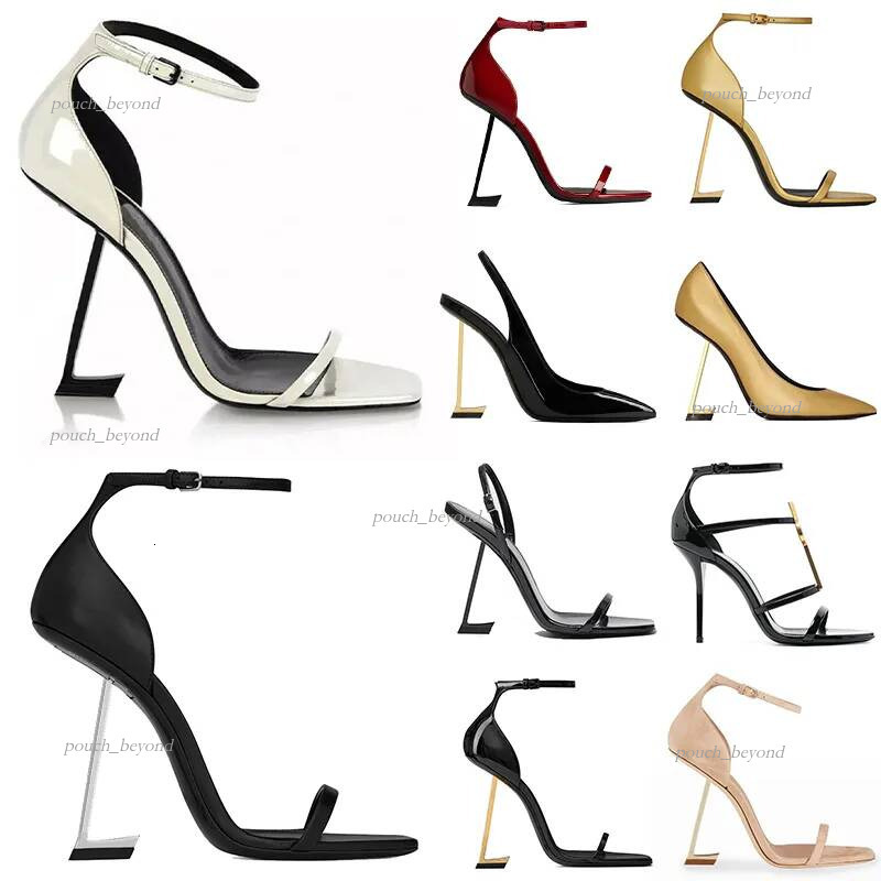 yslshoesfor women shoes Designer Sandals Women High Heels Opyum Pumps Stiletto Heel Leather Suede Open Toes Party Wedding Sandals ysllysness heel sh