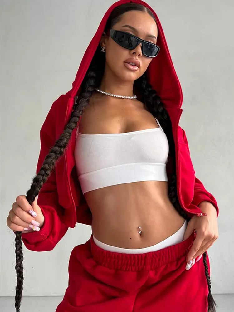 Women Tracksuits Autumn jogger Jumper Workout Sportswear Suits Women Fall Clothing Two Piece Set Crop Top Oversize Hoodie 261016
