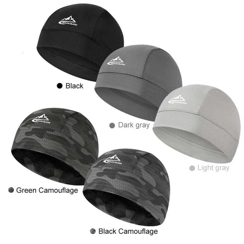 Beanie/Skull Caps Breathable Mesh Quick Dry Anti-UV Skull Beanie Cap Summer Absorbent Sports Sweat Cap Cycling Helmet Liner Moisture Wicking HatT261