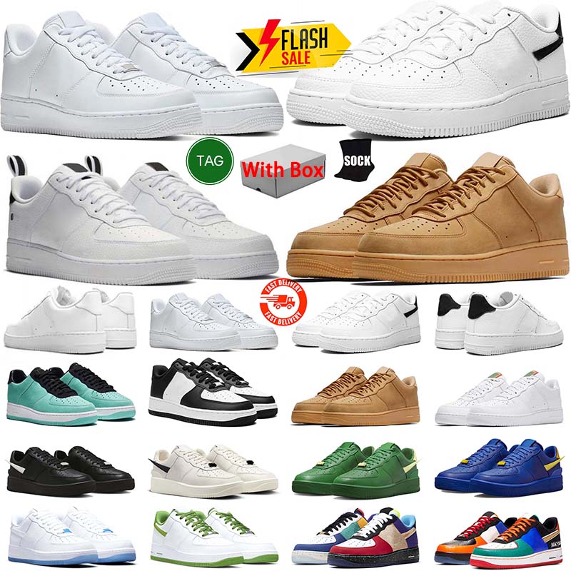 Designer 1 running shoes for men women one 1 flat sneakers vintage triple white black mens trainer sports with box 36-47