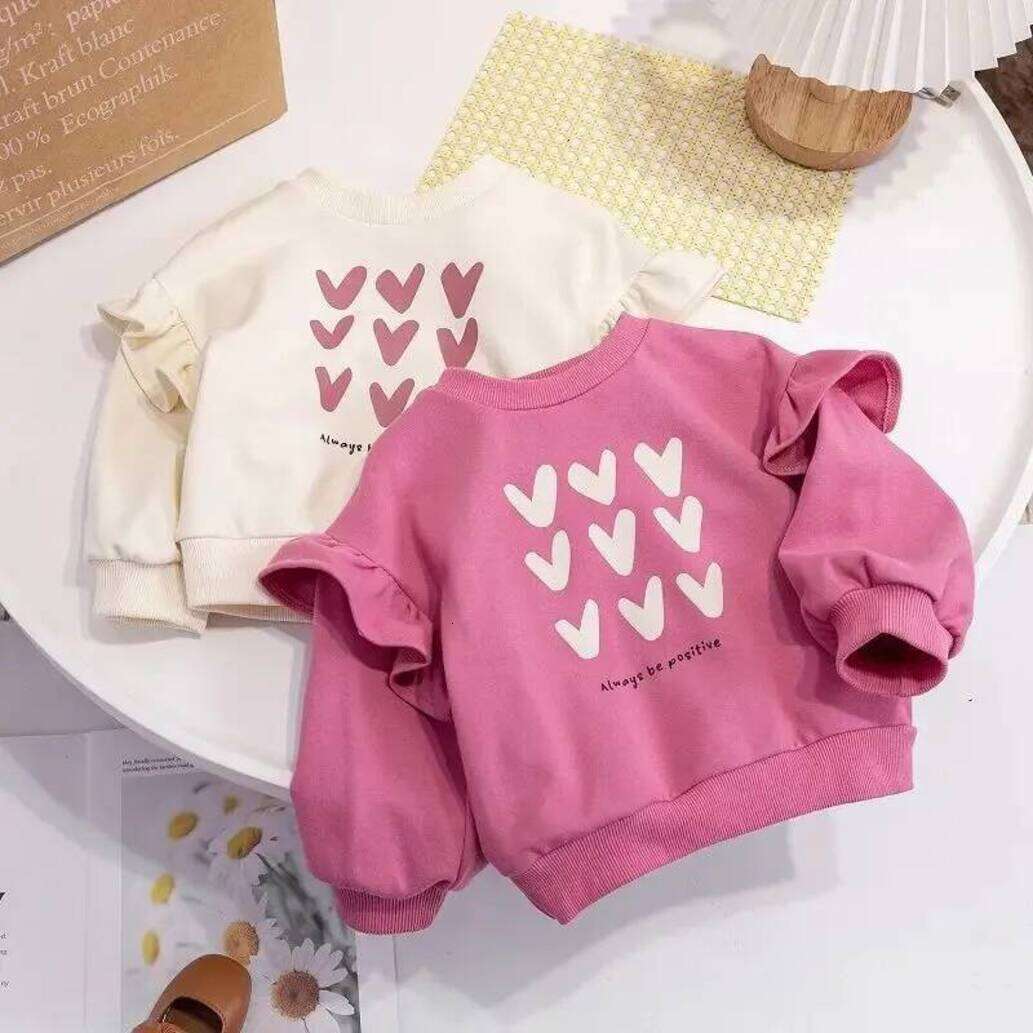 Girls Hoodie Baby Long Sleeve Spring Casual Children Tops Printed pullover Kids Loose Tshirt Autumn Girls Thin Sweatshirt Crew Neck Sw