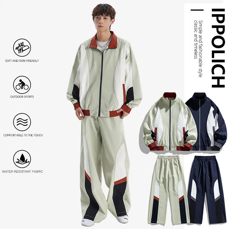 Sweatshirt Men's Clothing Set Fashion Sports Sets Running SweatshirtSweatpants Sets 2 Pieces Sets Tracksuits Casual Sportswear 261013