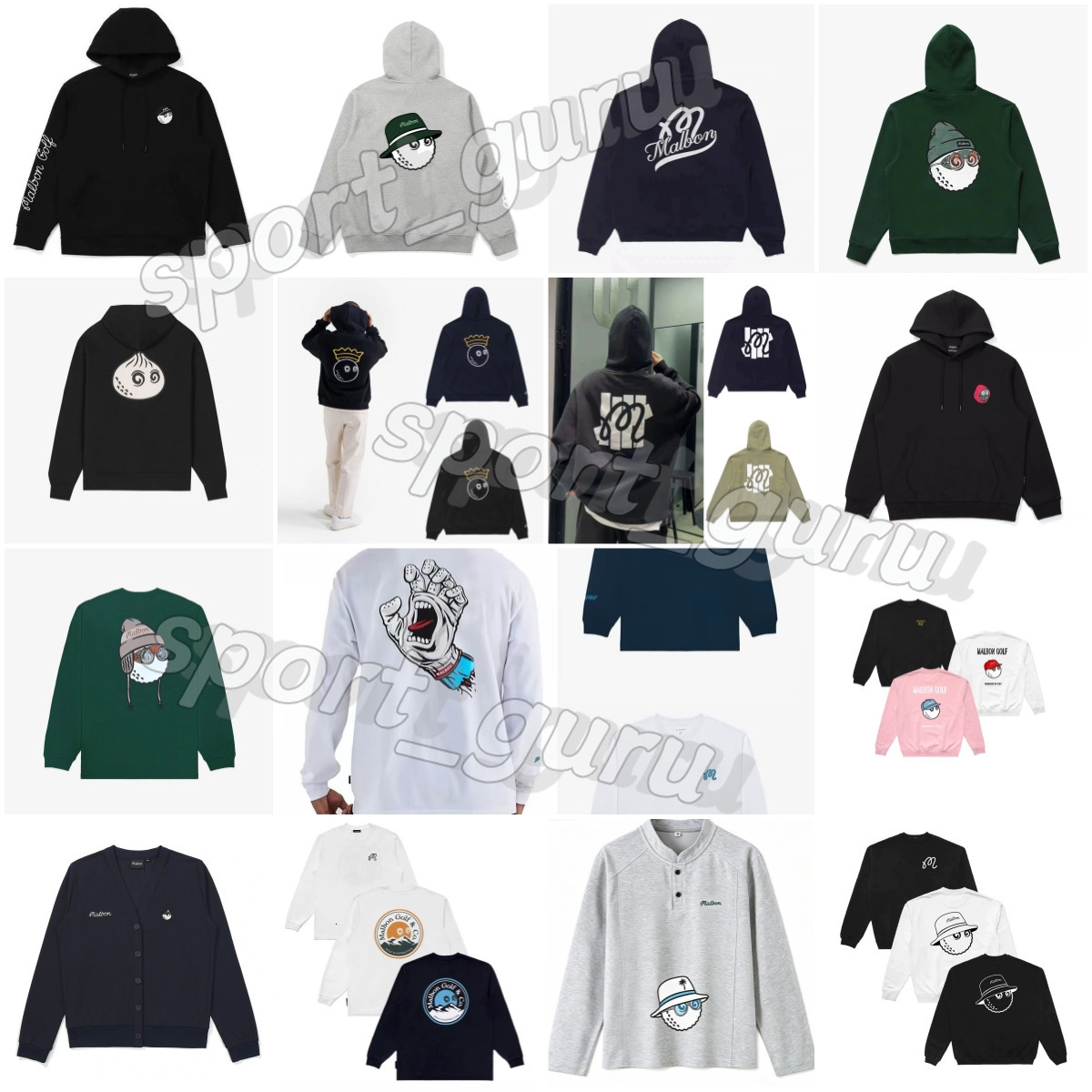 Golf clothes Designer malbnes Sweatshirts Luxury men golf shirt Clothing Polo Shirt Round Neck Sport Breathable High Quality hoodie color and style