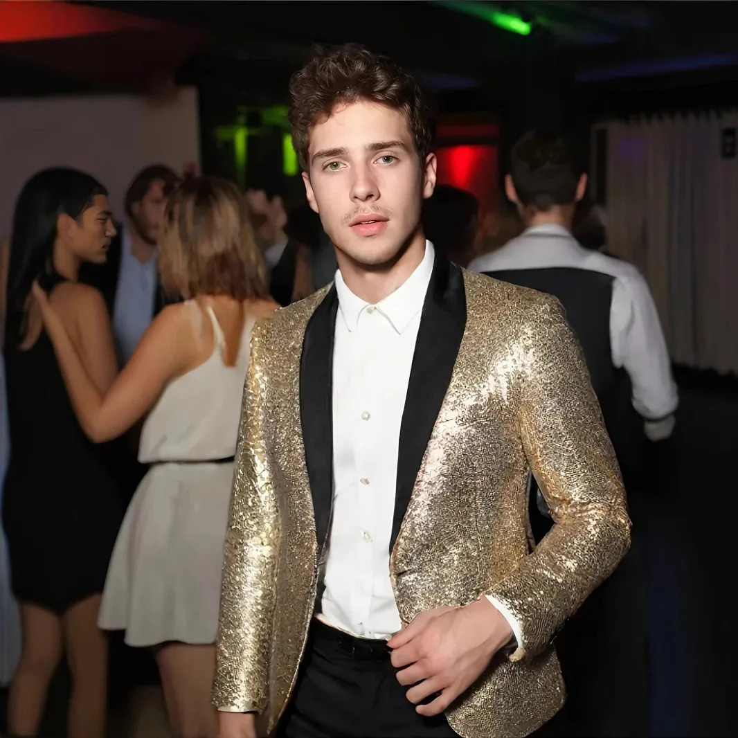 Multi Colors Men's Glitter Suit Party Nightclub Casual Wear Studio Coat One Button Banquet Stage Performance Blazer Men 261015