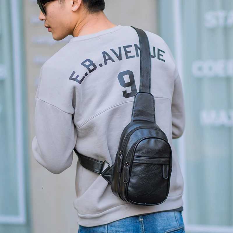 Designer Crossbody Totes Men's Ch Pack Bag Luxury Design Durable PU Leather Handbag Ch Bag Vintage Leisure Men's Handbag Shoder Bag J26101