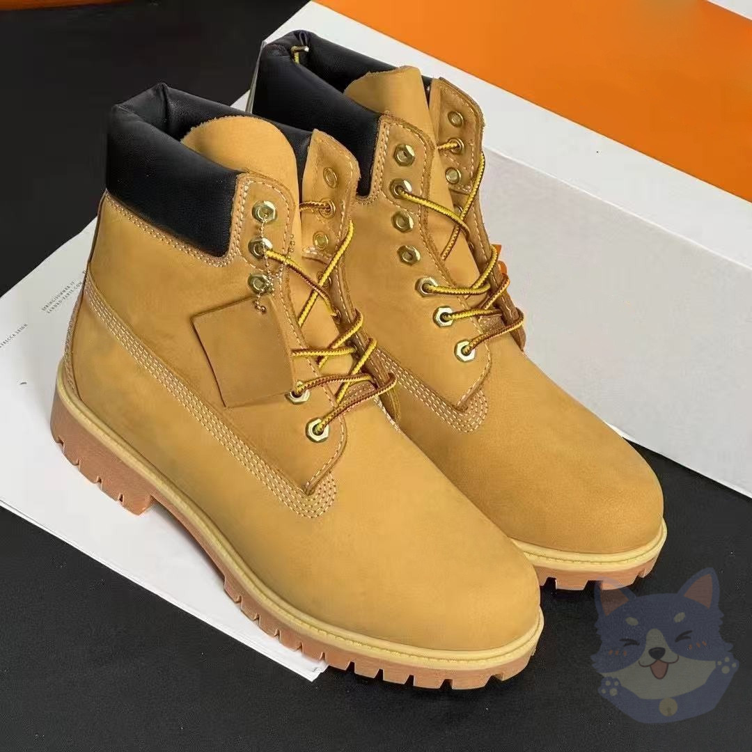 TOP boot Designer luxury Boots Shoes Men Boots Waterproof Ankle Classic Martin Shoe Cowboy Yellow Red Blue Black Pink Hiking Motorcycle Boots 07 6c