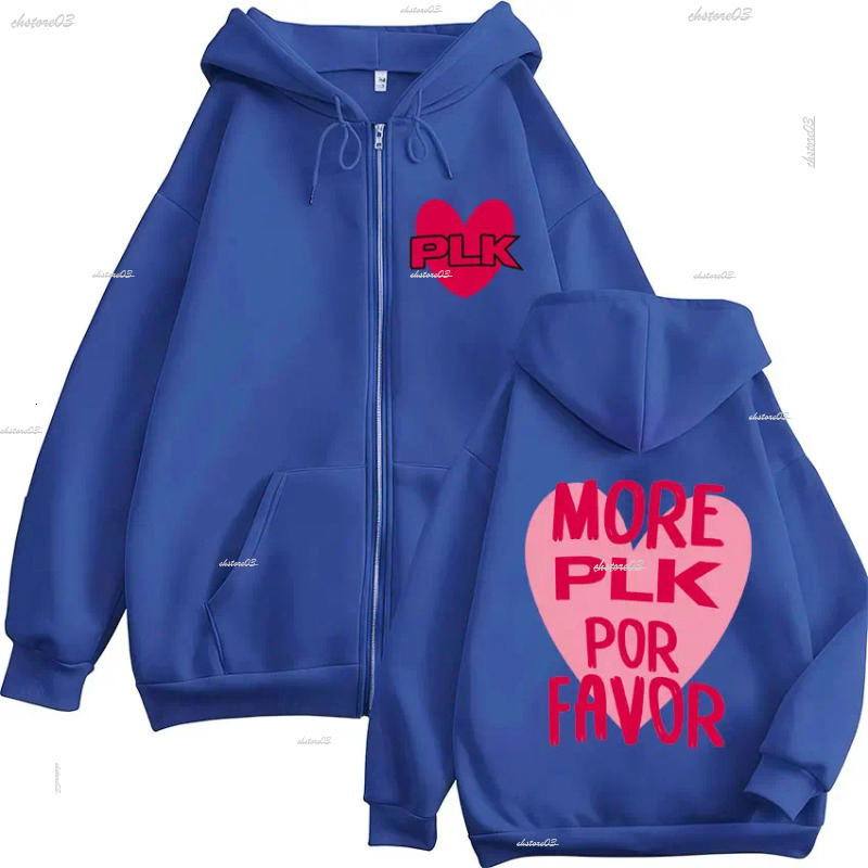 Plk Tour 2026 Merch Zipper Hoodies Men's Women Clothing Loose Fashion Zip Up Fleece Hooded Sweatshirts Jacket Coats Plk Tour Streetwear Fashion