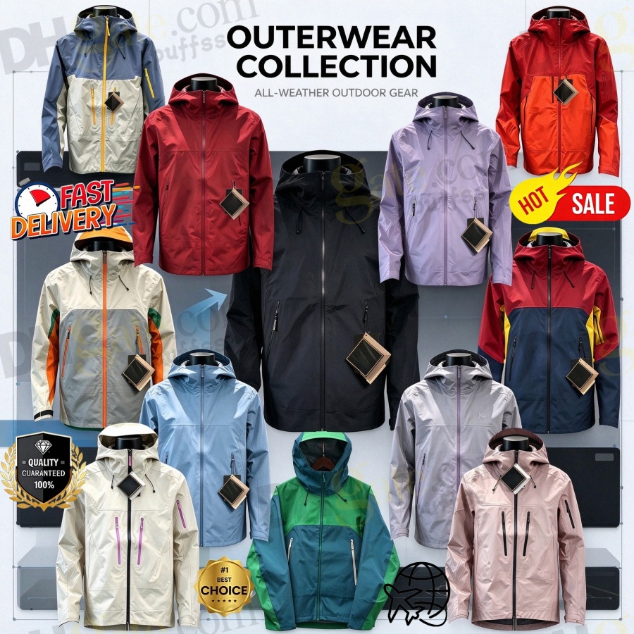 Free Shipping Arc Jacket Men Women Goretex Jacket Waterproof Jacket Alpha SV BETA Hard Shell Series Edition Styles Ski And Breathable And Jacket Des