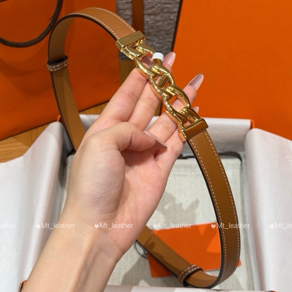 Designer Luxury Womens Belt Adjustable Belt Leather Woman thin belt width 18mm gold silver buckle epsom leather belt with skirts coats pants women s