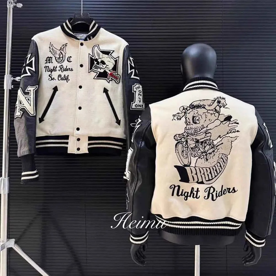 Winter Mens Y2K LongSleeve Baseball Jacket American Retro Fashion Trend Street Hip Hop Loose Casual Niche Top 261016