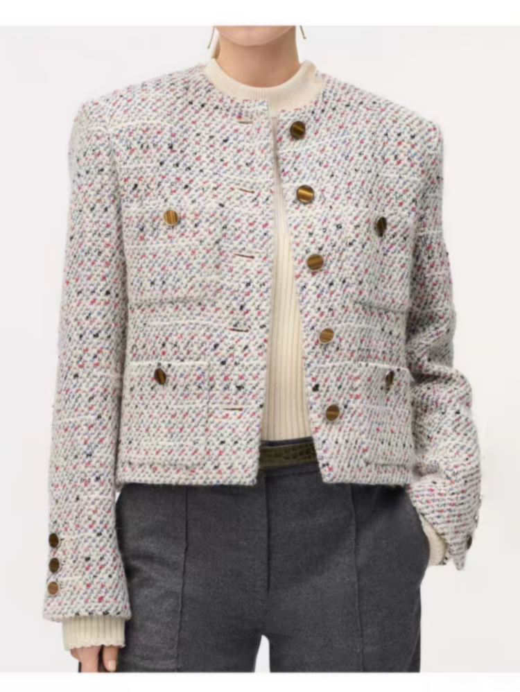 C home designer clothes women new tweed jacket 2026 high quality jackets womens designer jacket women coat women winter jacket women high end jacket