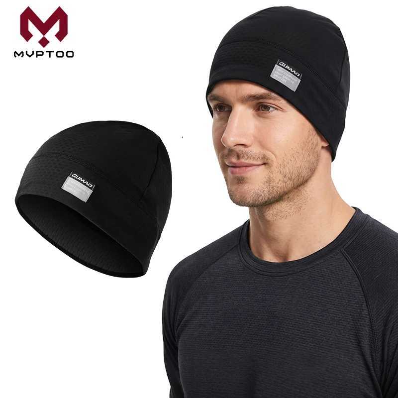 Beanie/Skull Caps Winter Thermal Beanie Hat Skull Cap Fleece Lined Warm Cycling Helmet Liner Windproof Sports Running Skiing Cold Weather UnisexT261