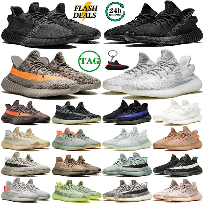 Top Fashion Designer 350 v2 Running Shoes Sneakers Trainers for Salt brown Black white Mens Women 350s Outdoor Sport Hiking shoe Size US 12