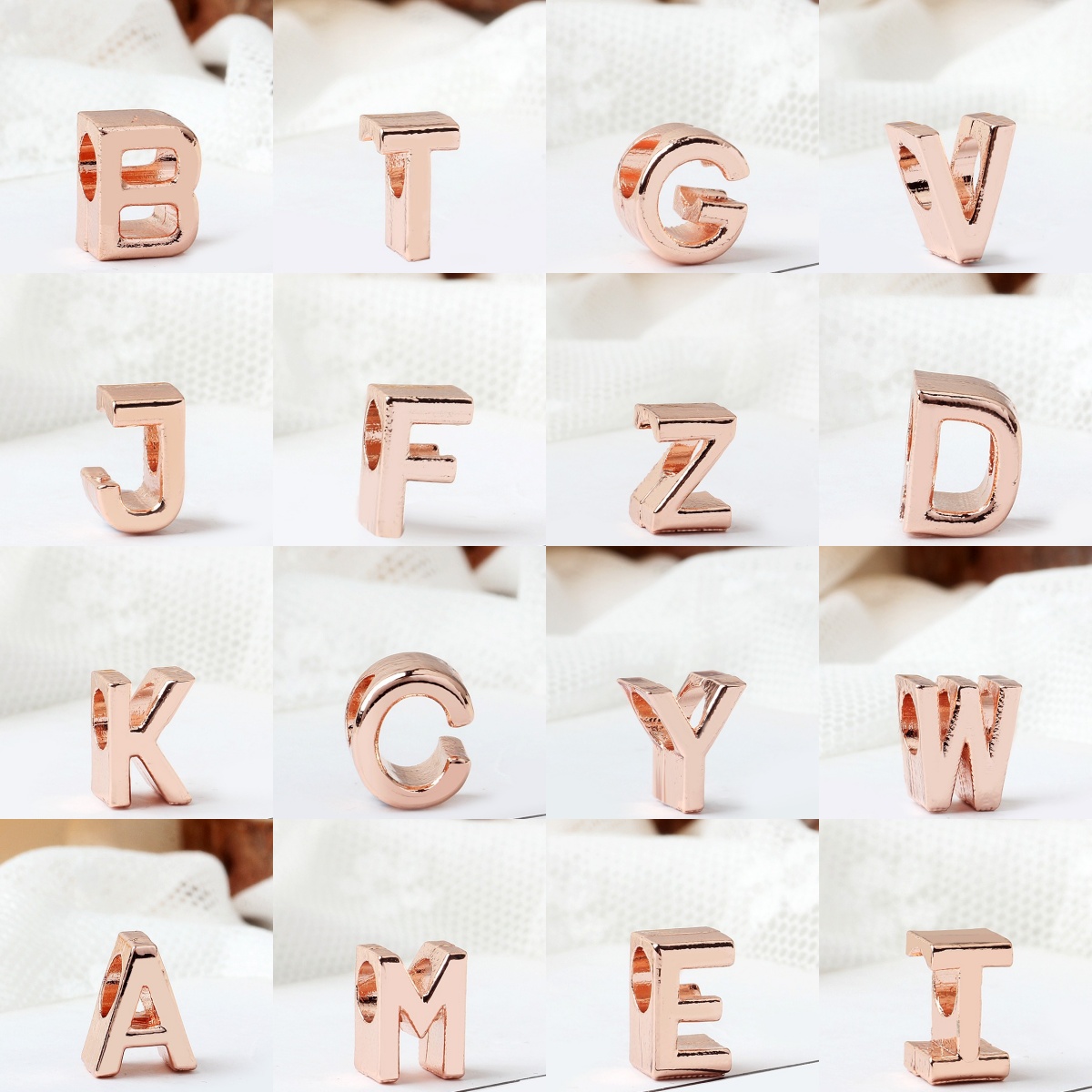 jewelry woman designer Charms rose gold 26 English letter Charm pendant beads with box luxury jewelry for women Charms fit bracelets necklaces Chris